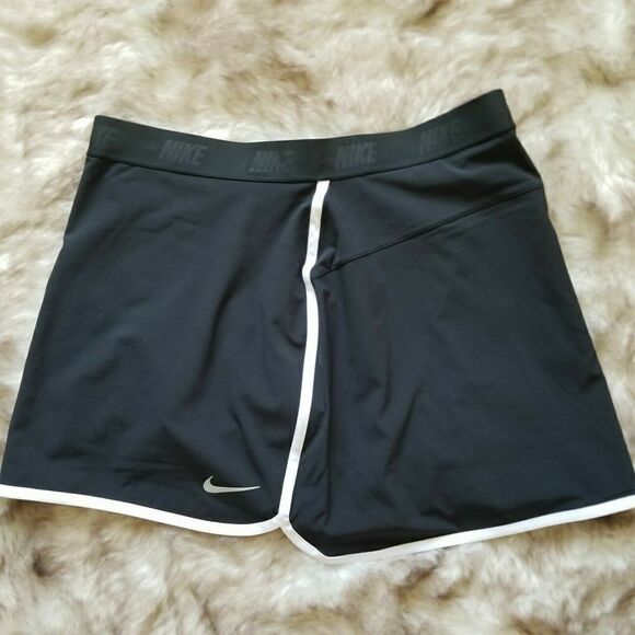 NIKE 831307 010 Flex Women's Sz Large 14.5" Golf Skirt/Skort Black $80+ - Picture 7 of 9